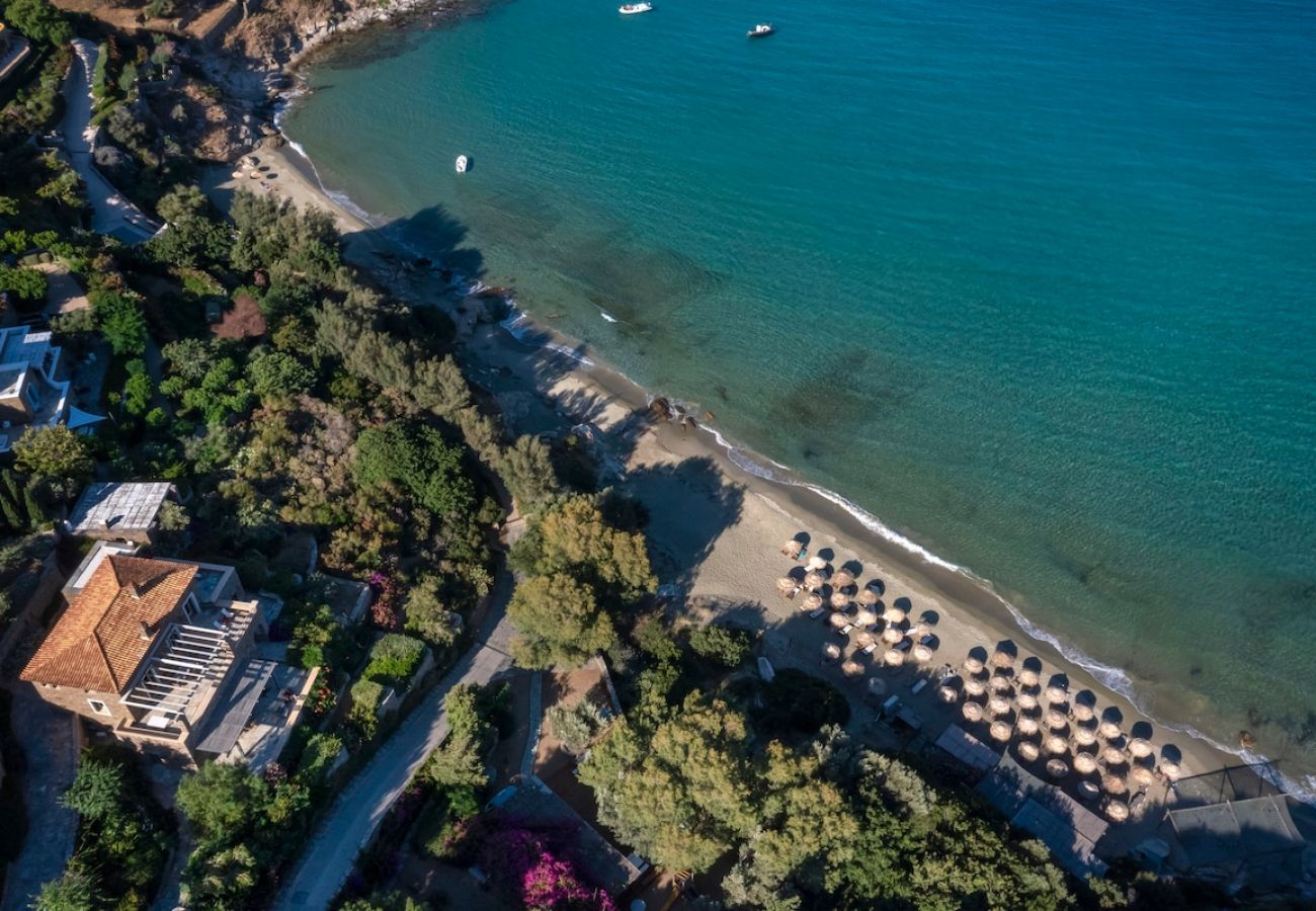 Villa in Andros - Sun-rock house by the sea 