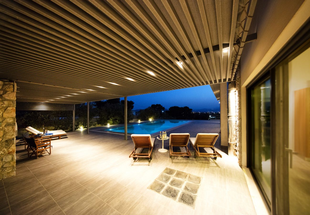 Villa in Loutraki - Tramonto di Olive - Gorgeous pool villa 