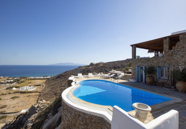 Villa in Mykonos - Villa Aerie - Sweeping sea views, eclectic style 