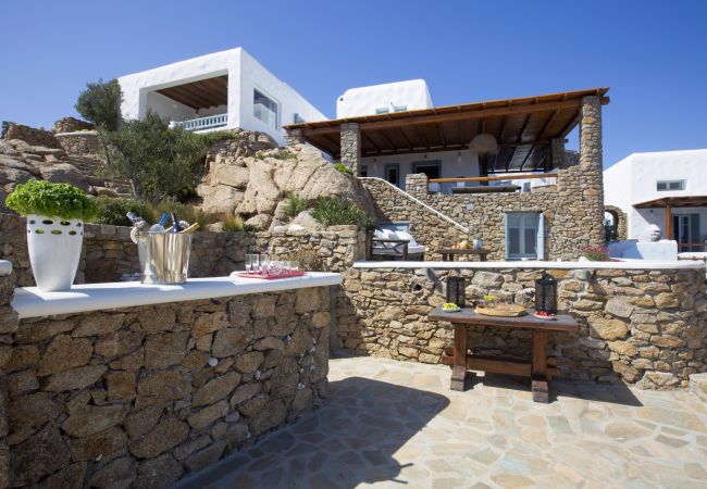 Villa in Mykonos - Villa Aerie - Sweeping sea views, eclectic style 