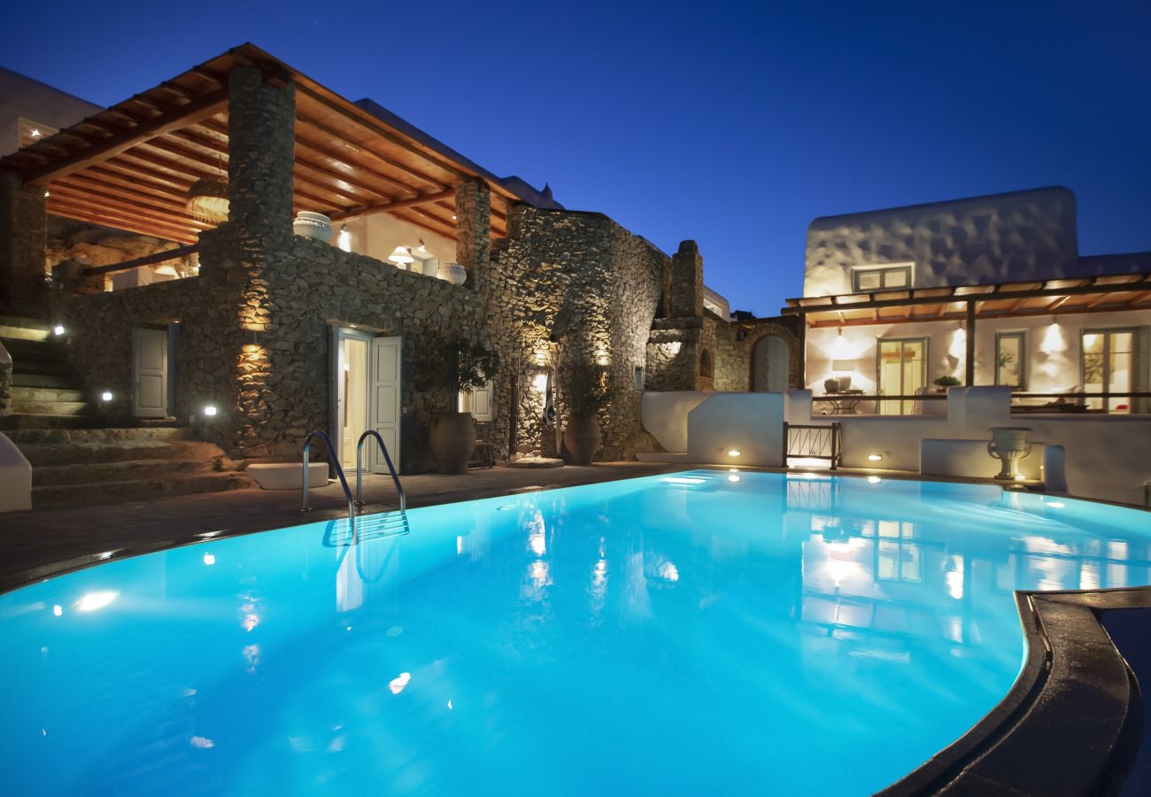 Villa in Mykonos - Villa Aerie - Sweeping sea views, eclectic style 