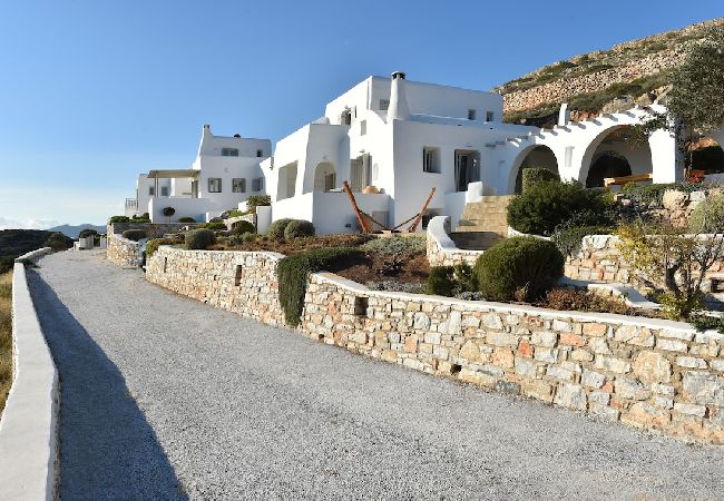 Villa in Naousa - Panoramic three villa complex with helipad 