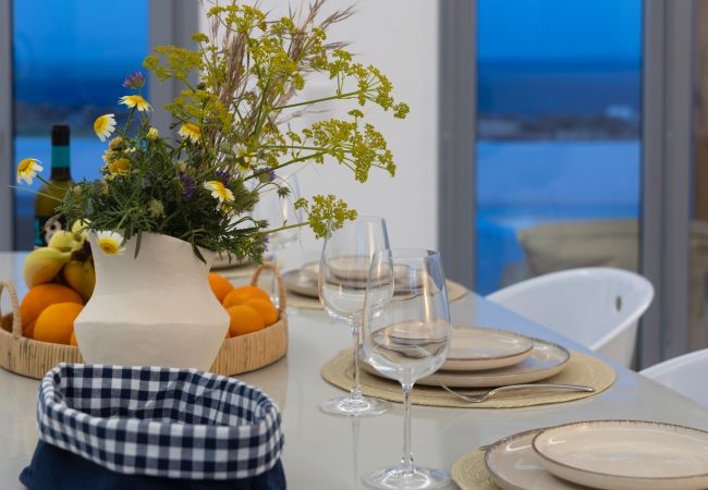 Villa in Aspro Chorio - Poolside Panorama: Coastal Luxury & Vistas Villa in Aspro Chorio - Poolside Panorama: Coastal Luxury & Vistas